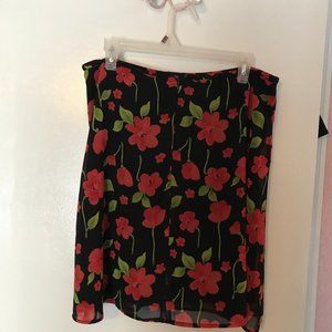 Floral mini skirt